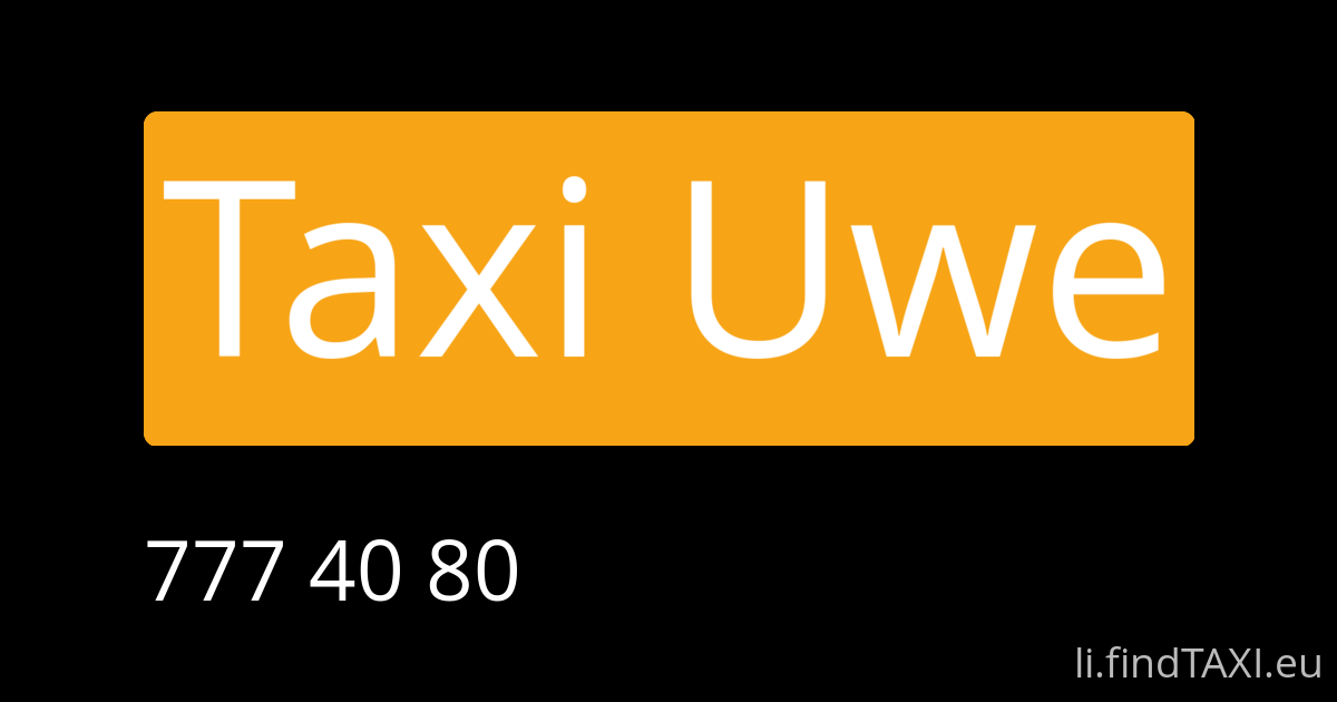 Taxi Uwe (Eschen)